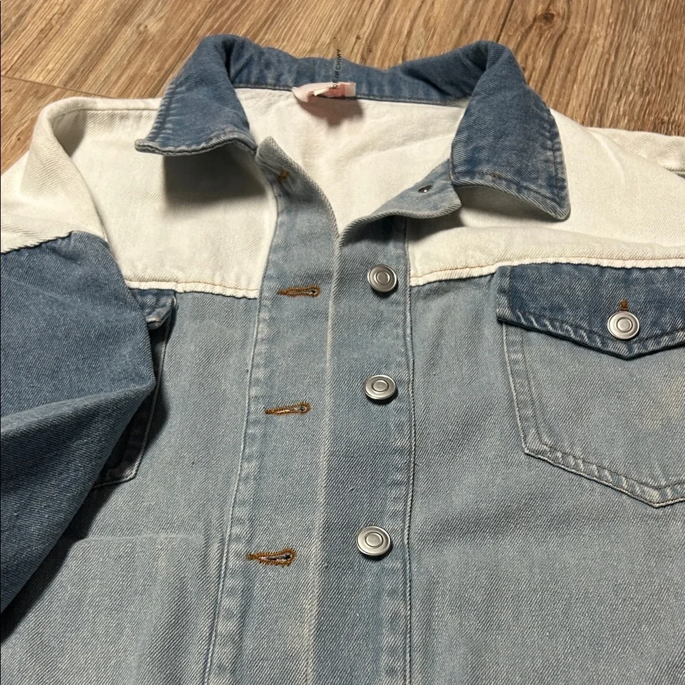 Two-Tone Denim Jacket - Picture 3 of 6